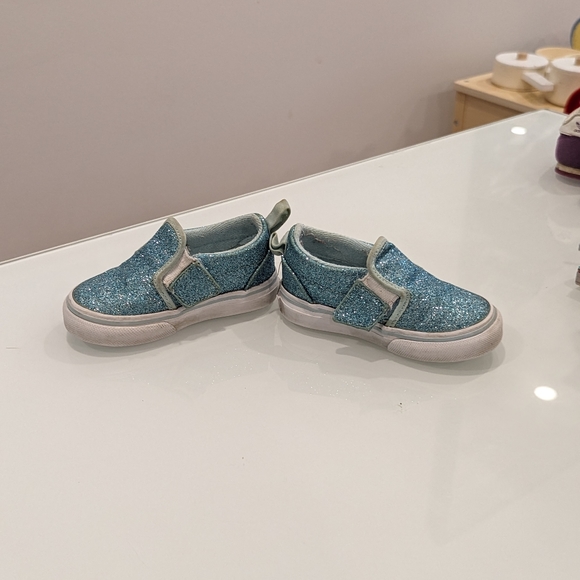 Vans sz 4.5 blue glitter - Picture 3 of 8